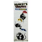 Calendrier spirale 2025 Slim Etroit Art Banksy Graffiti 