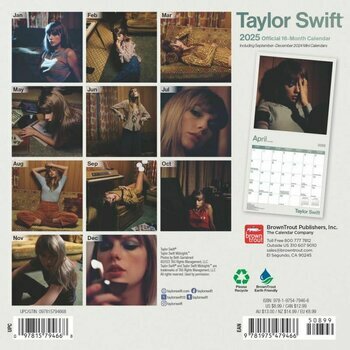 Mini Calendrier 2025 Taylor Swift 