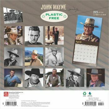 Calendrier 2025 Acteur John Wayne Western