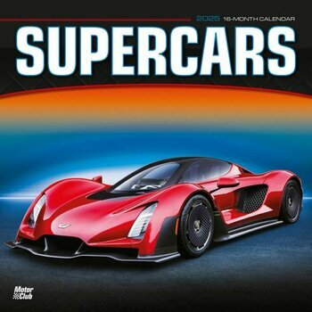 Calendrier 2025 Voitures de Rêve Supercars 