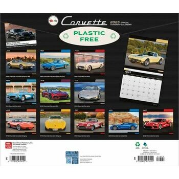 Calendrier Deluxe 2025 Voitures Chevrolet Corvette