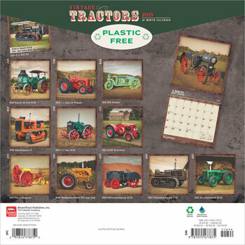 Calendrier 2025 Tracteurs Rétro Vintage 