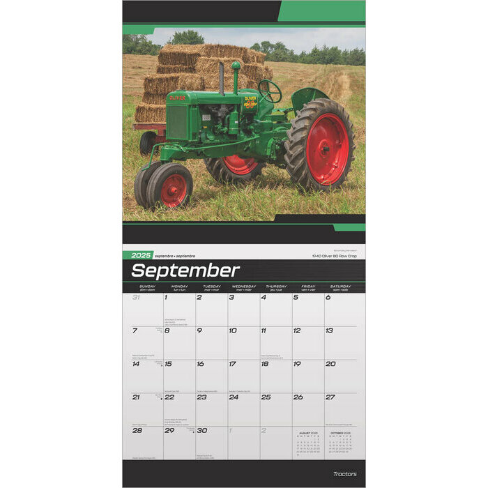 Calendrier 2025 Tracteurs Agricoles Agriculture