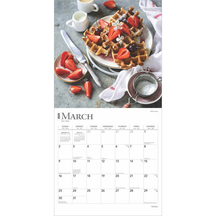 Calendrier 2025 Cuisine Colorée et  Gourmande 
