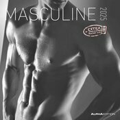 Calendrier Mural 2025 Corps Homme Sexy nu noir et blanc