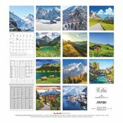 Calendrier Papier 2025 Alpes Montagnes Superbes