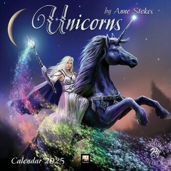 Calendrier 2025 Licornes Anne Stokes Fantastiques