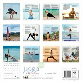 Calendrier 2025 Yoga Postures et Méditation