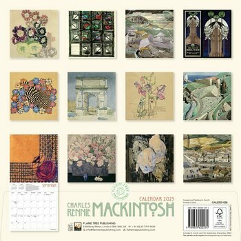 Calendrier 2025 Charles Rennie Mackintosh 