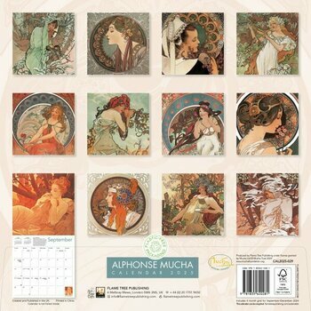 Calendrier 2025 Art Nouveau Alphonse Mucha