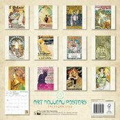 Calendrier Papier 2025 Art Nouveau Affiches Publicitaires Mucha Grasset