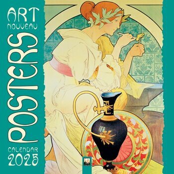 Calendrier 2025 Art Nouveau Affiches Publicitaires Mucha Grasset