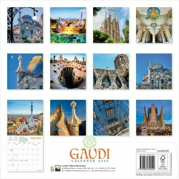 Calendrier 2025 Architectures Antoni Gaudi