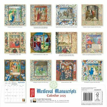 Calendrier 2025 Manuscrits Médiévaux Enluminures