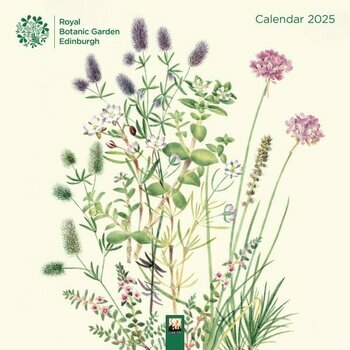 Calendrier 2025 Dessins Fleurs Botanique Jardin Royal Edimbourg