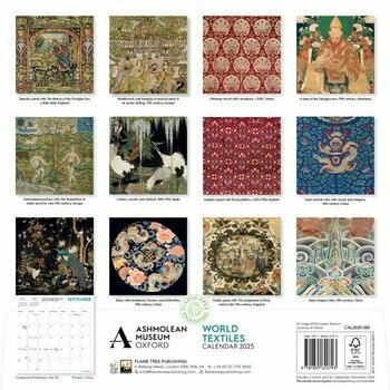 Calendrier 2025 Art Japonais Textile Tissu Paon