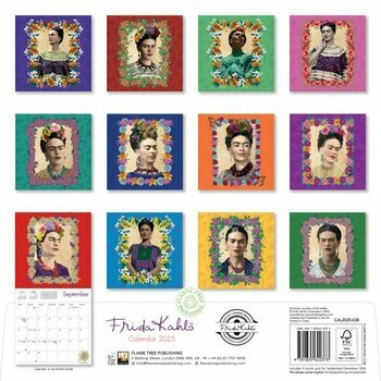 Calendrier 2025 Frida Kahlo Portraits Colorés