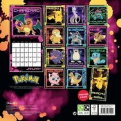 Calendrier Papier 2025 Pokmon Pikachu Dracofeu