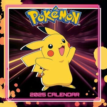 Calendrier 2025 Pokémon Pikachu Dracofeu