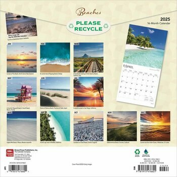 Calendrier 2025 Plages de Rêve Paradisiaques