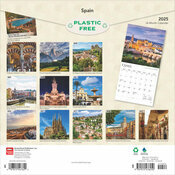 Calendrier Papier 2025 Espagne Paysages Espagnols