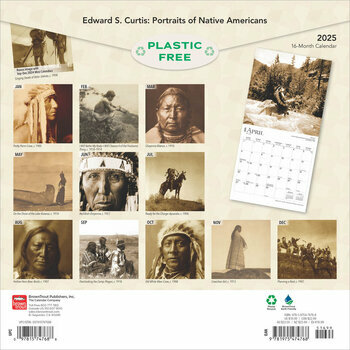 Calendrier 2025 Edouard Curtis Portraits Amérindiens