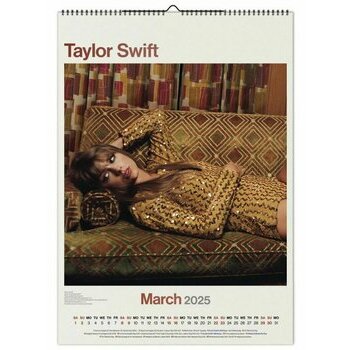 Maxi Calendrier Format A3 2025 Chanteuse Taylor Swift