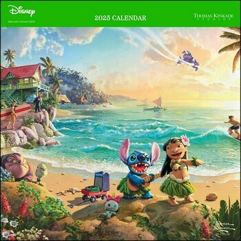 Calendrier 2025 Dessins Disney par Thomas Kinkade