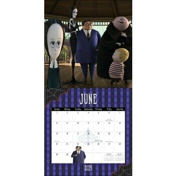 Calendrier 2025 Famille Addams Mercredi La Chose