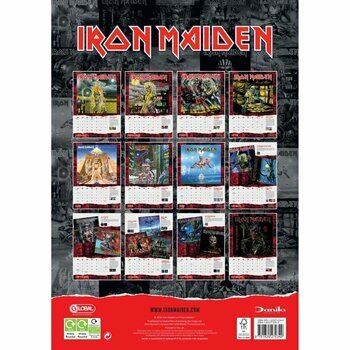 Calendrier 2025 Iron Maiden Heavy Métal format A3