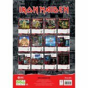 Calendrier Papier 2025 Iron Maiden Heavy Mtal format A3