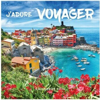 Calendrier 2025 J'adore Voyager autour du Monde