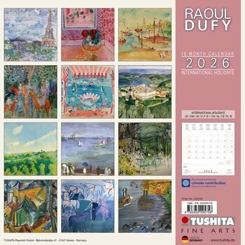 Calendrier 2026 Raoul Dufy Fauviste