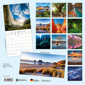 Calendrier 2026 Papier Emotions Nature et Paysage avec Poster Offert