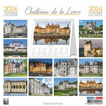 Calendrier Chevalet 2026 Châteaux de La Loire France