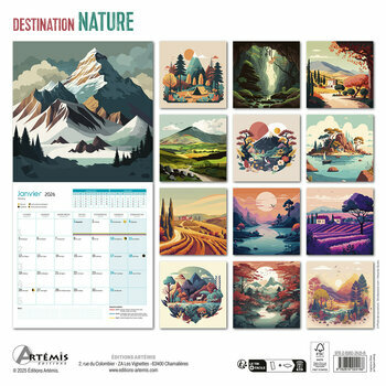 Calendrier 2026 Dessins Illustrations Nature Paysage Calendrier 2026 Dessins Illustrations Nature Paysage