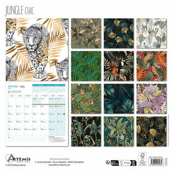 Calendrier 2026 Dessins Illustrations Jungle Chic Calendrier 2026 Dessins Illustrations Jungle Chic