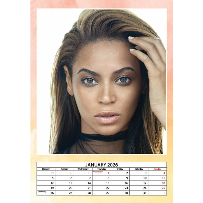 Calendrier 2026 Beyonce Format A3