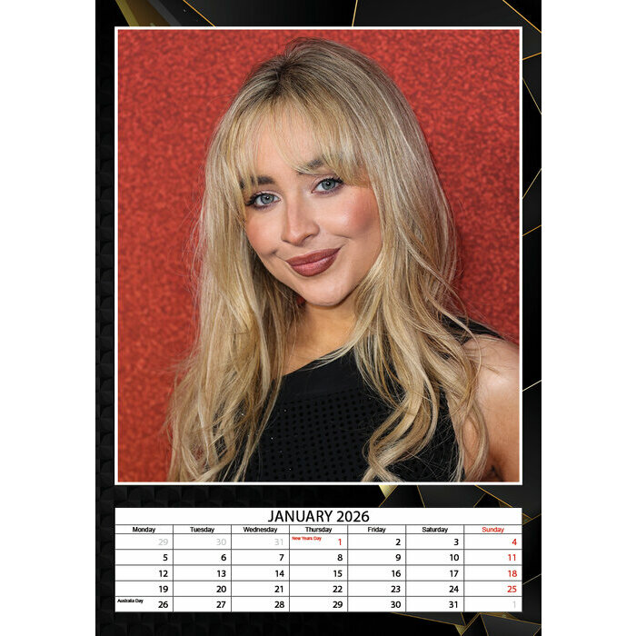 Calendrier 2026 Sabrina Carpenter Format A3