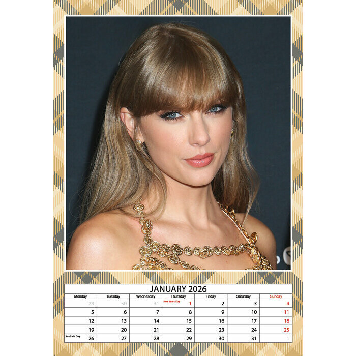 Calendrier papier 2026 Taylor Swift