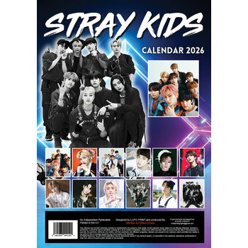 Calendrier 2026 Stray Kids K-Pop Format A3 Calendrier 2026 Stray Kids K-Pop Format A3
