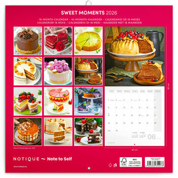 Calendrier 2026 Gâteaux Douceurs Sucrées Calendrier 2026 Gâteaux Douceurs Sucrées