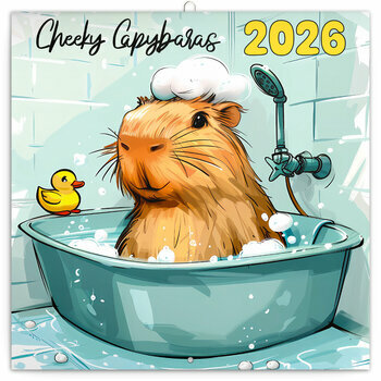 Calendrier 2026 Capybara Capibai Drôles Calendrier 2026 Capybara Capibai Drôles