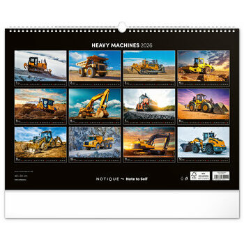 Maxi Calendrier 2026 Gros Engins Chantiers Maxi Calendrier 2026 Gros Engins Chantiers
