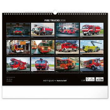 Maxi Calendrier 2026 Camions de Pompiers Maxi Calendrier 2026 Camions de Pompiers
