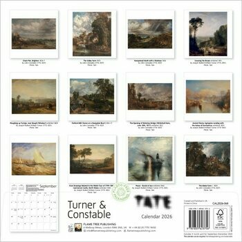 Calendrier 2025 Art William Turner et John Constable Calendrier 2025 Art William Turner et John Constable
