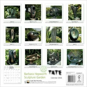 Calendrier 2026 Sculptures Barbara Hepworth Calendrier 2026 Sculptures Barbara Hepworth