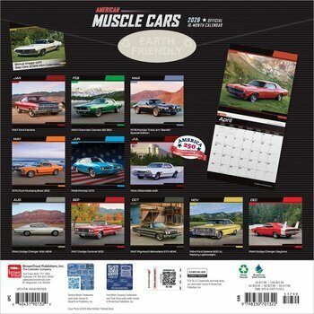 Calendrier 2026 Voitures Américaines Rêve Musclées Racées Calendrier 2026 Voitures Américaines Rêve Musclées Racées