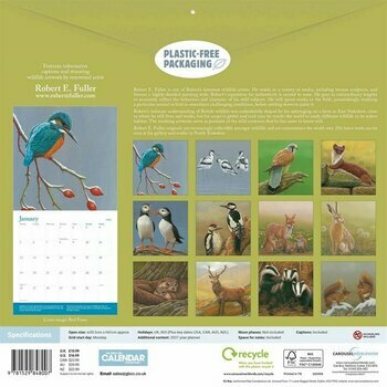 Calendrier 2026 Dessins Art Animaux de la Forêt Robert Fuller Calendrier 2026 Dessins Art Animaux de la Forêt Robert Fuller