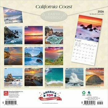 Calendrier 2026 Côte Californienne USA Calendrier 2026 Côte Californienne USA